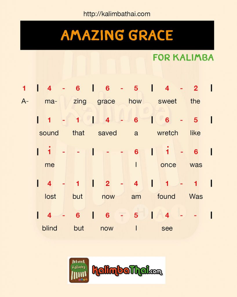 Amazing Grace Kalimba