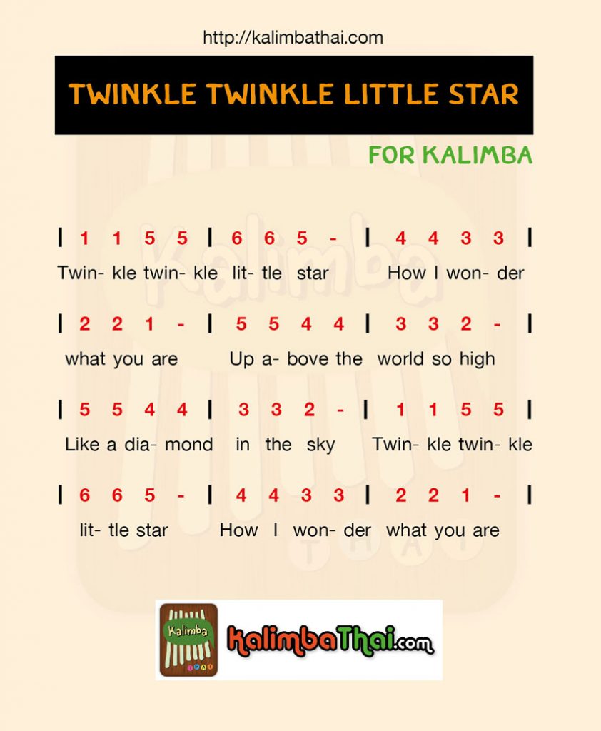 Twinkle Twinkle Little Star Kalimba